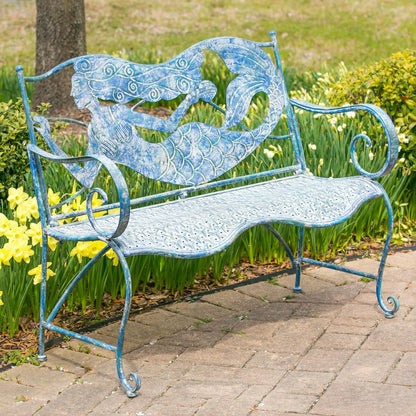 Mermaid Metal Bench | Plow & Hearth