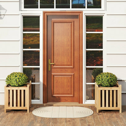 Patio Wooden Bench with Planter | Plow & Hearth