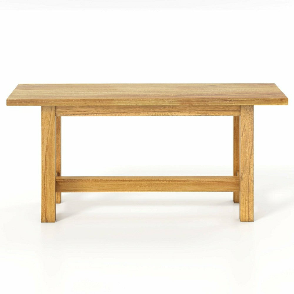 Outdoor Teak Wood Bench | Plow & Hearth