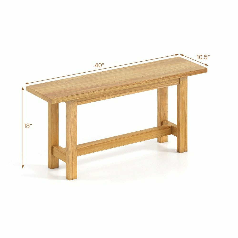 Outdoor Teak Wood Bench | Plow & Hearth