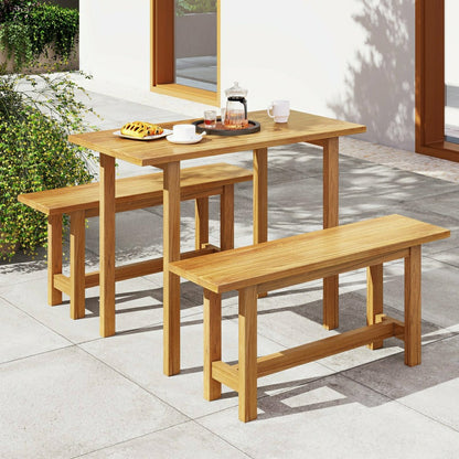 Outdoor Teak Wood Bench | Plow & Hearth