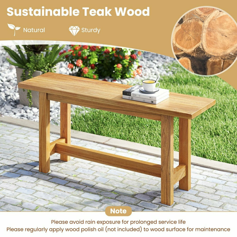 Outdoor Teak Wood Bench | Plow & Hearth