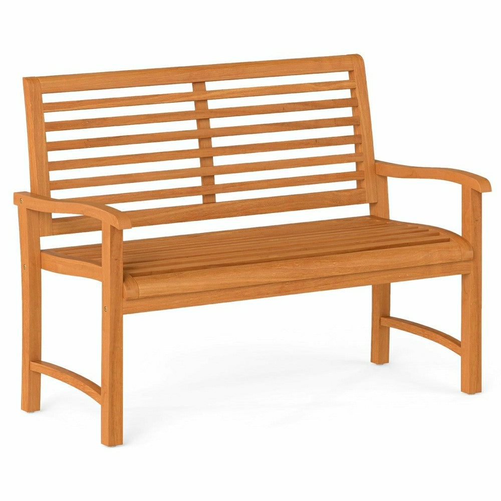 Teak Wood Outdoor Garden Bench | Plow & Hearth