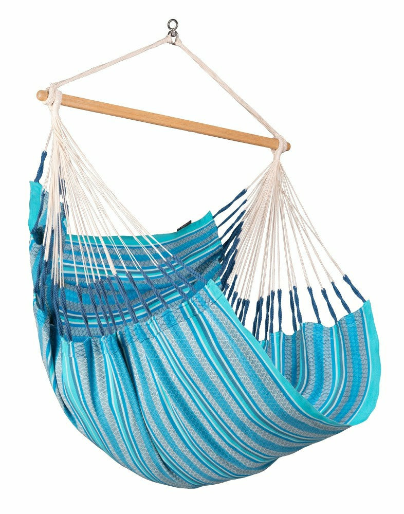 Habana Azure - Organic Cotton Comfort Hammock Chair | Plow & Hearth