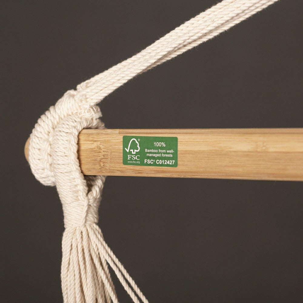 Habana Azure - Organic Cotton Comfort Hammock Chair | Plow & Hearth