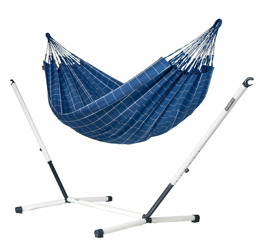 Nautico Cool Grey Outdoor Marine - Weather-Resistant Kingsize Hammock  | Plow & Hearth