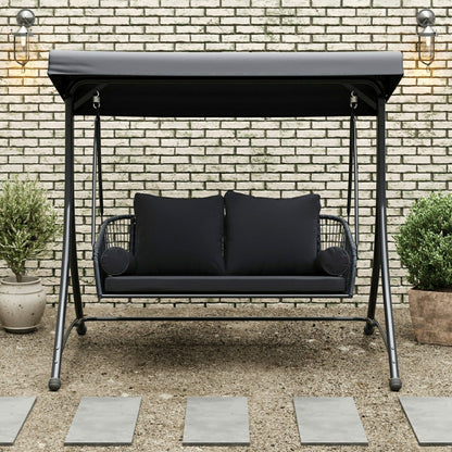 East Green Ramona Patio Swing with Canopy Stand | Plow & Hearth