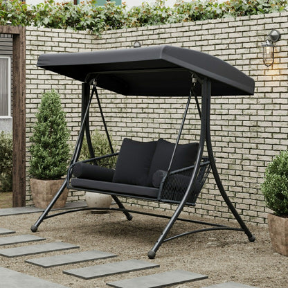 East Green Ramona Patio Swing with Canopy Stand | Plow & Hearth