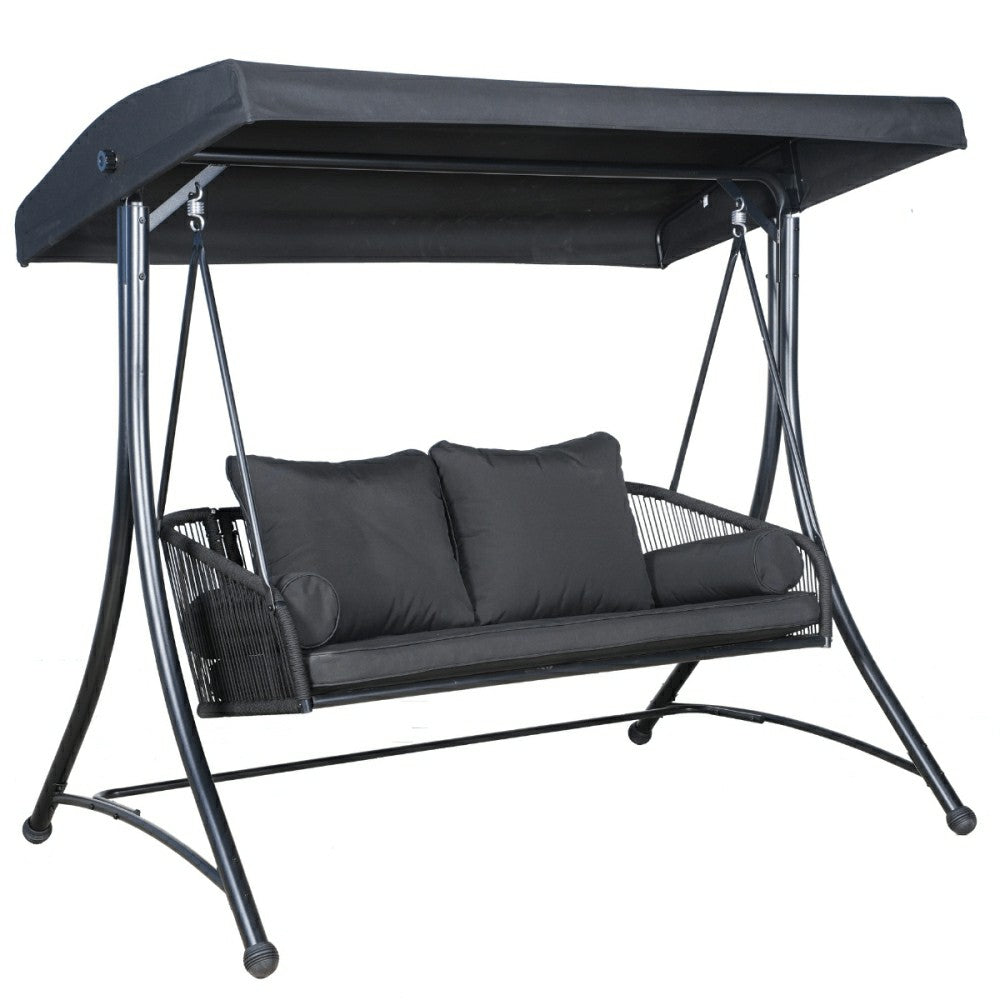 East Green Ramona Patio Swing with Canopy Stand | Plow & Hearth
