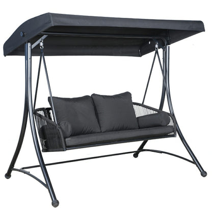 East Green Ramona Patio Swing with Canopy Stand | Plow & Hearth