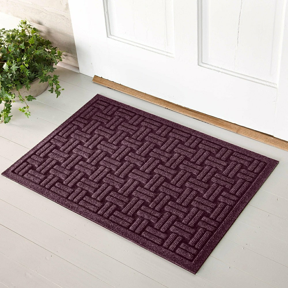 WaterHog® Basket Weave Doormat, 2' x 5' | Plow & Hearth