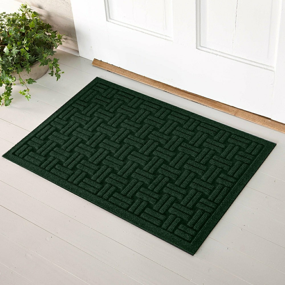 WaterHog® Basket Weave Doormat, 2' x 5' | Plow & Hearth