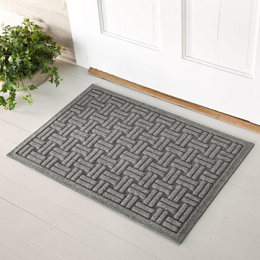 WaterHog® Basket Weave Doormat, 2' x 5' | Plow & Hearth
