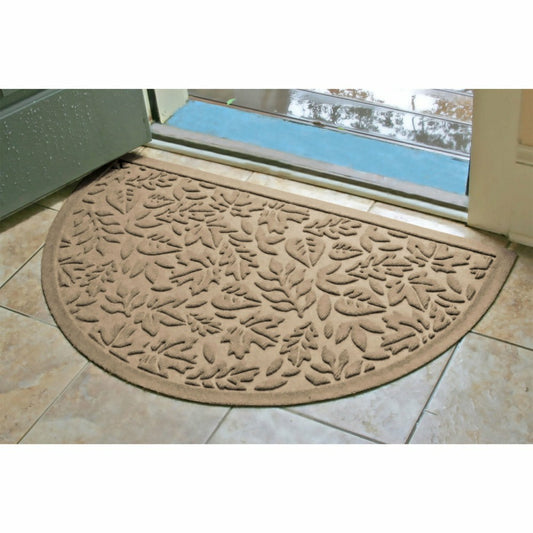 Fall Day Indoor/Outdoor Half Round Door Mat, 24"x39" | Plow & Hearth
