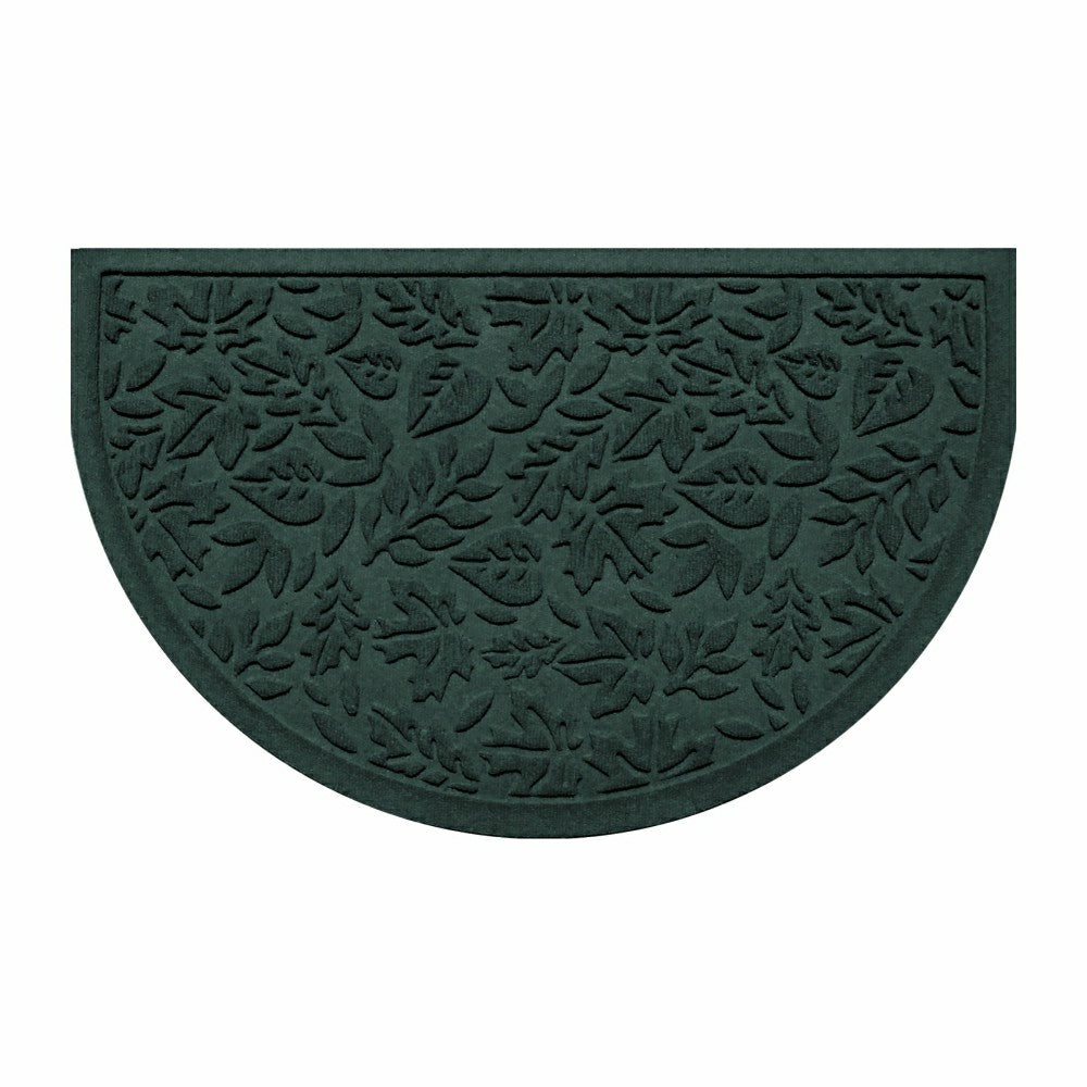 Fall Day Indoor/Outdoor Half Round Door Mat, 24"x39" | Plow & Hearth