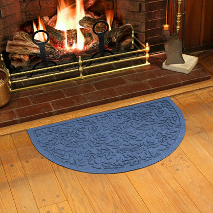 Fall Day Indoor/Outdoor Half Round Door Mat, 24"x39" | Plow & Hearth