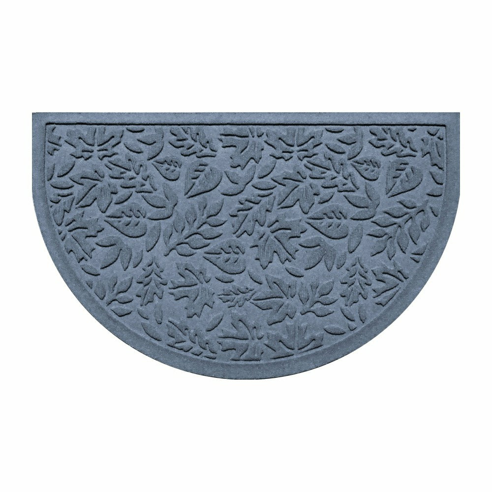Fall Day Indoor/Outdoor Half Round Door Mat, 24"x39" | Plow & Hearth