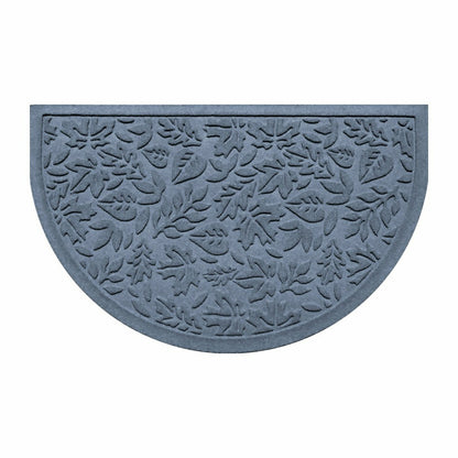 Fall Day Indoor/Outdoor Half Round Door Mat, 24"x39" | Plow & Hearth