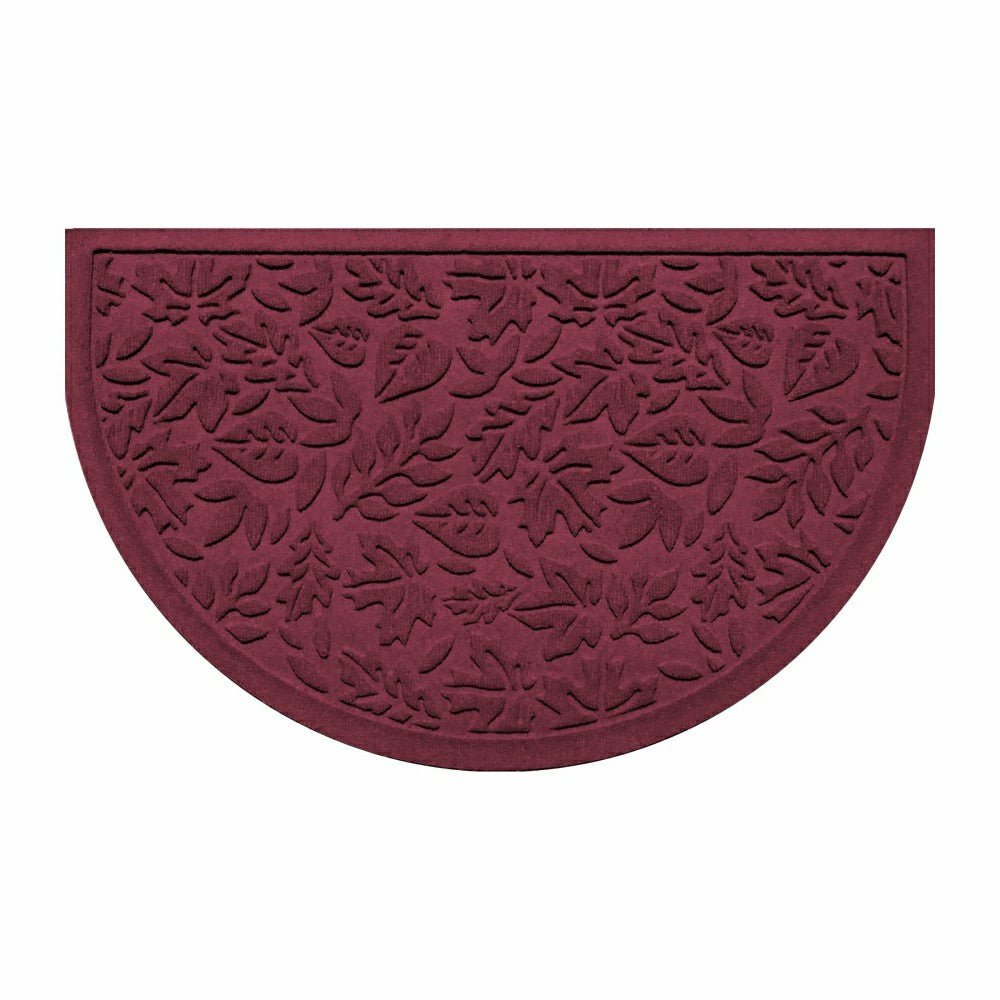 Fall Day Indoor/Outdoor Half Round Door Mat, 24"x39" | Plow & Hearth