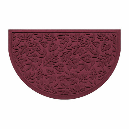 Fall Day Indoor/Outdoor Half Round Door Mat, 24"x39" | Plow & Hearth