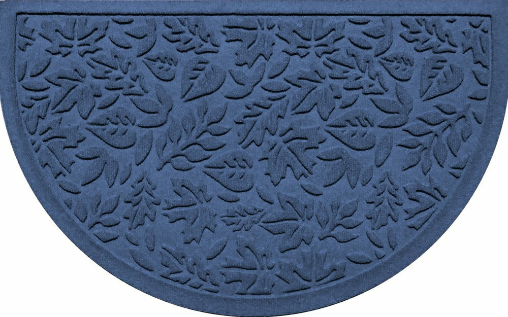 Fall Day Indoor/Outdoor Half Round Door Mat, 24"x39" | Plow & Hearth