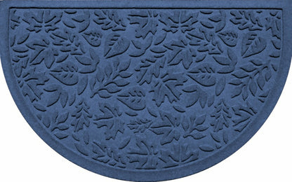 Fall Day Indoor/Outdoor Half Round Door Mat, 24"x39" | Plow & Hearth