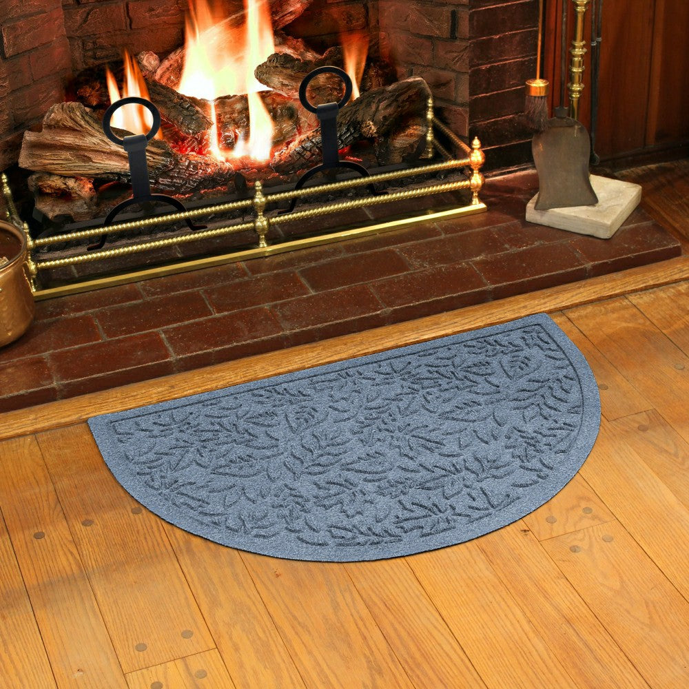 Fall Day Indoor/Outdoor Half Round Door Mat, 24"x39" | Plow & Hearth