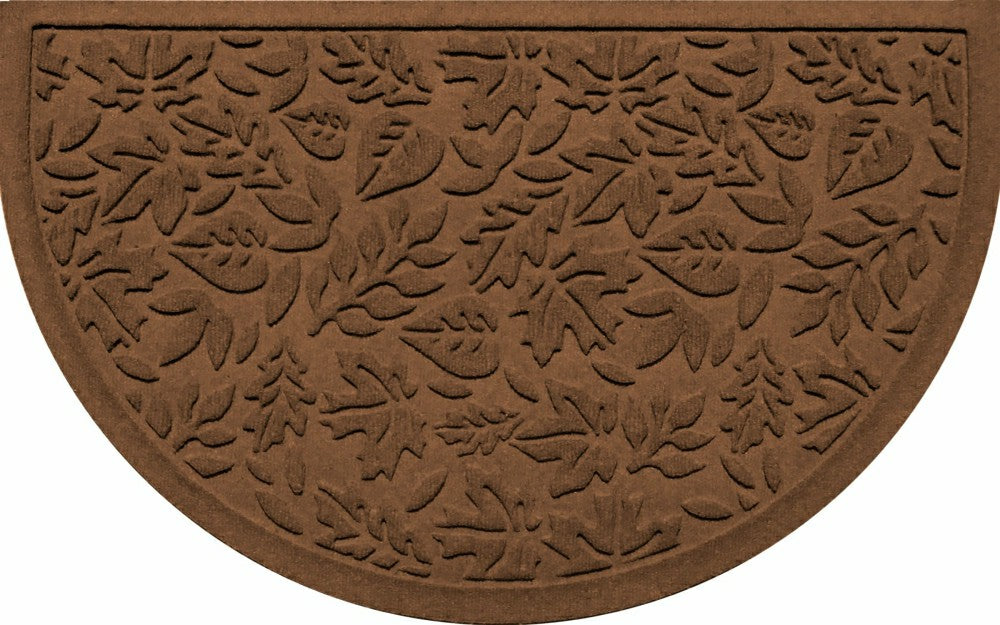 Fall Day Indoor/Outdoor Half Round Door Mat, 24"x39" | Plow & Hearth
