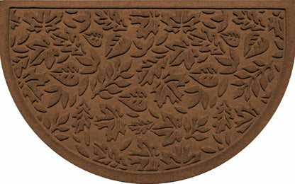 Fall Day Indoor/Outdoor Half Round Door Mat, 24"x39" | Plow & Hearth