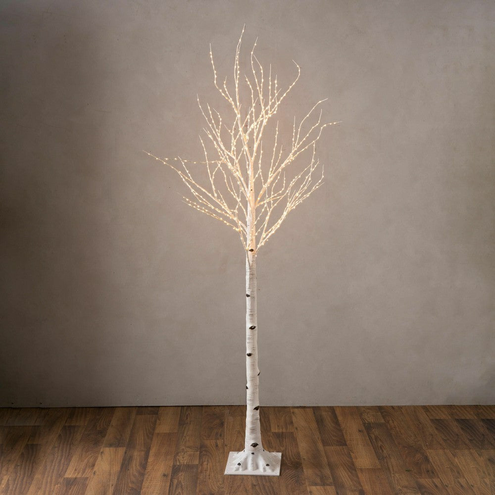 Extra Large Indoor/Outdoor Birch Tree with 750 Warm White Lights | Plow & Hearth