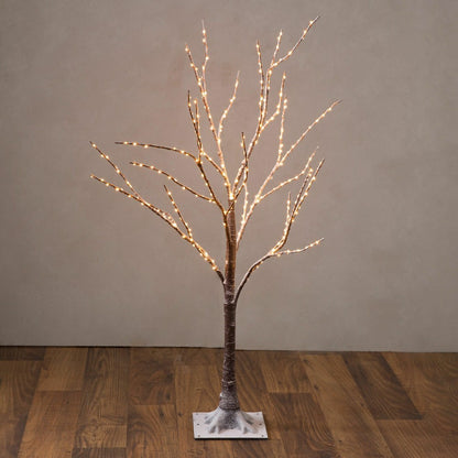 Small Indoor/Outdoor Birch Tree with 300 Warm White Lights | Plow & Hearth