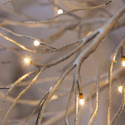 Medium Indoor/Outdoor Snowy Lighted Tree, 6'H with 98 Lights | Plow & Hearth