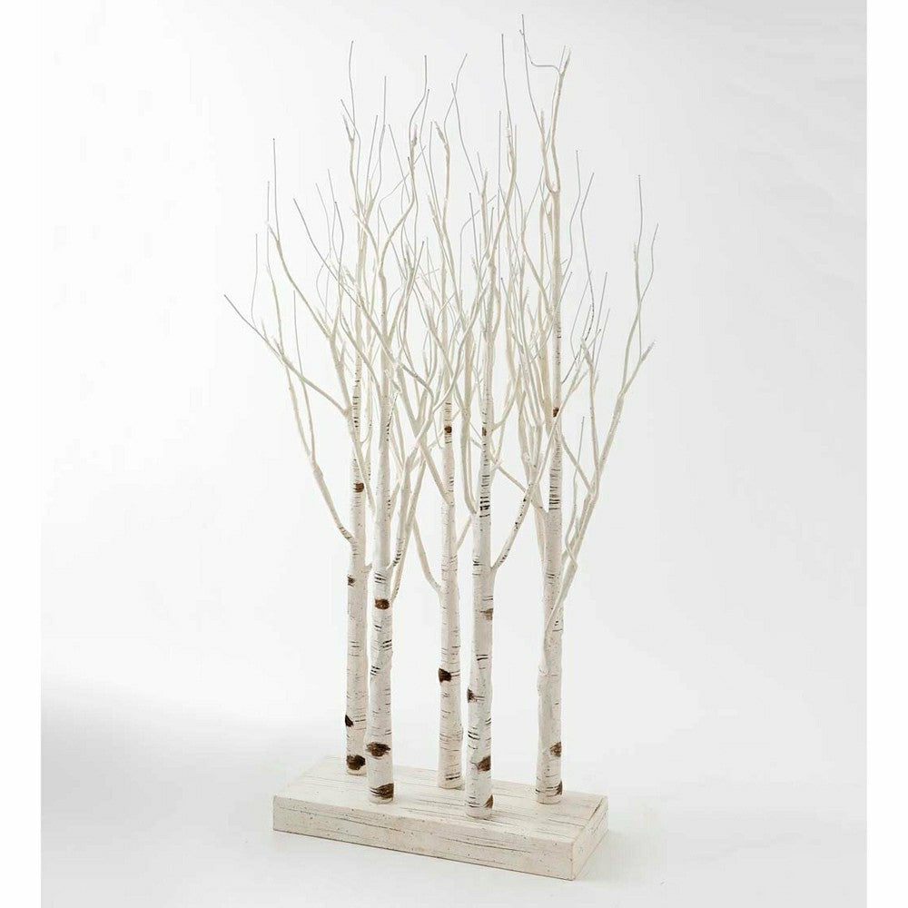 Lighted Birch Line Treescape Accent | Plow & Hearth