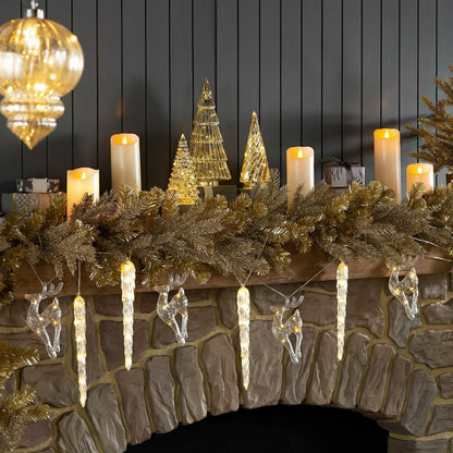 Newport Indoor/Outdoor Glitter Garland | Plow & Hearth