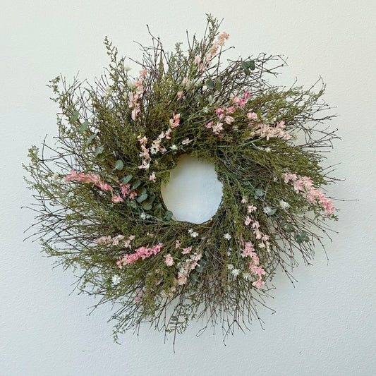 Eucalyptus and Sweet Annie Floral Dried Wreath | Plow & Hearth