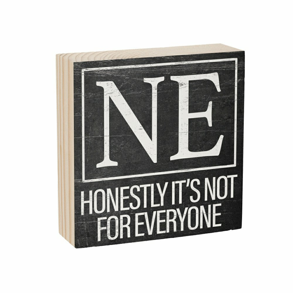 State Sign Wood Block Nebraska 6"x6" | Plow & Hearth
