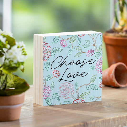 Home Coordinates Roses Plock, Choose Love 6x6" | Plow & Hearth