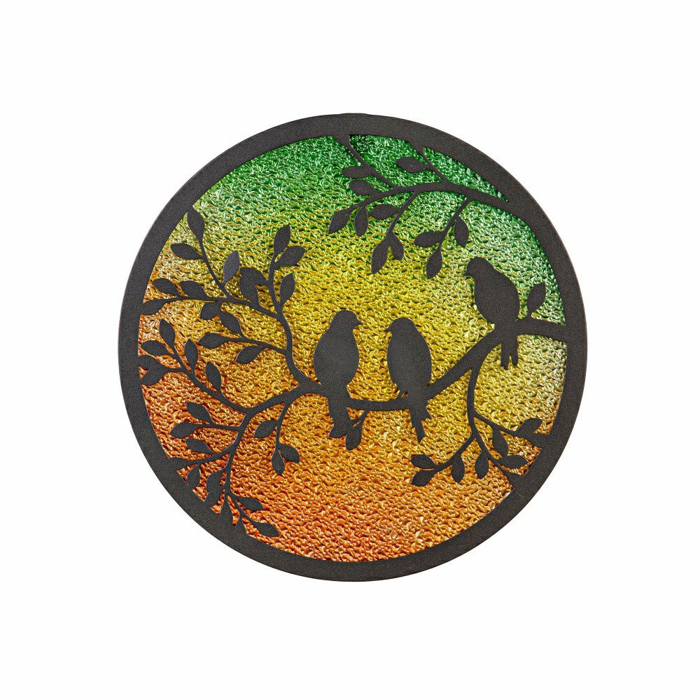 She Shed Outdoor Wall Décor, Alternative Wall, Round Perched Birds, 12 | Plow & Hearth