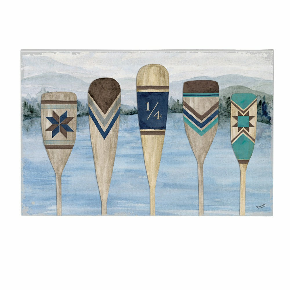 Lake Living Wooden Wall Art Paddles 16x24" | Plow & Hearth