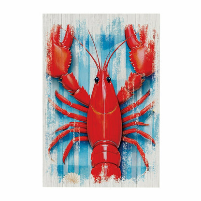 Coastal Wooden Wall Art Lobster 16x24" | Plow & Hearth