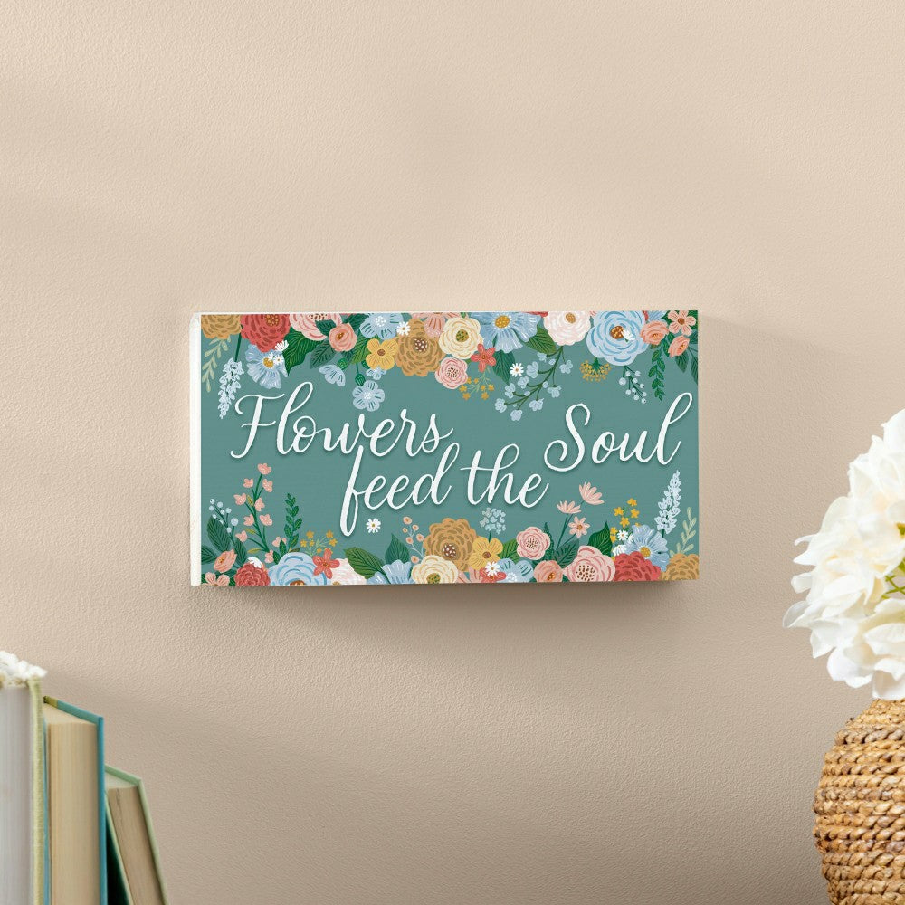 What She Shed Garden Decor, Hanging Sign, Floral Birds, 11" L x 6" H | Plow & Hearth