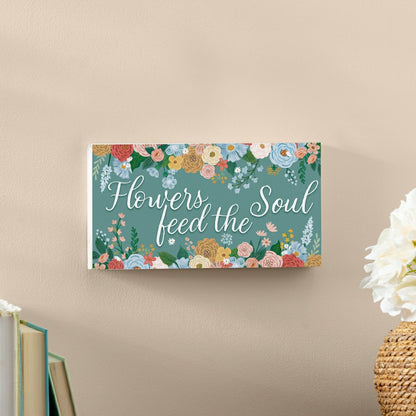 What She Shed Garden Decor, Hanging Sign, Floral Birds, 11" L x 6" H | Plow & Hearth