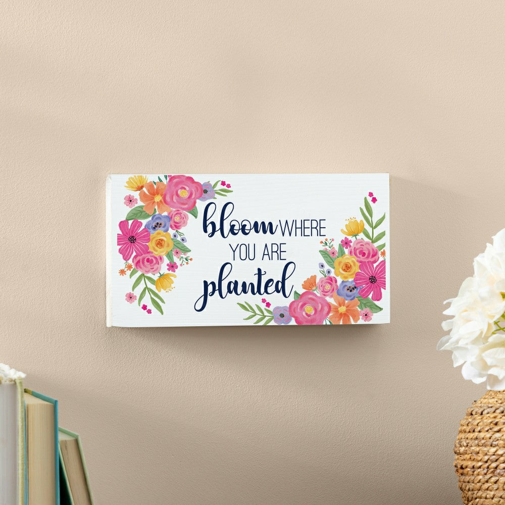 Bunny Blooms Garden Decor, Hanging Sign, Bloom Where You are Planted,  | Plow & Hearth