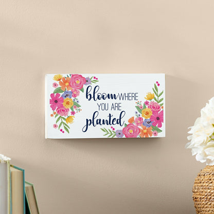 Bunny Blooms Garden Decor, Hanging Sign, Bloom Where You are Planted,  | Plow & Hearth