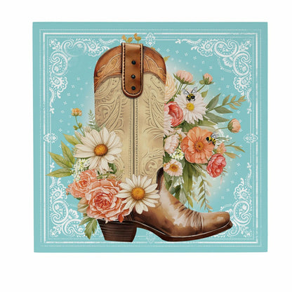 Petal & Plow Indoor Wall Decor, Cowboy Boots, 12" L x 12" H | Plow & Hearth