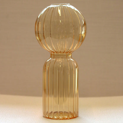 Apricot Ribbed Vase - Pair | Plow & Hearth