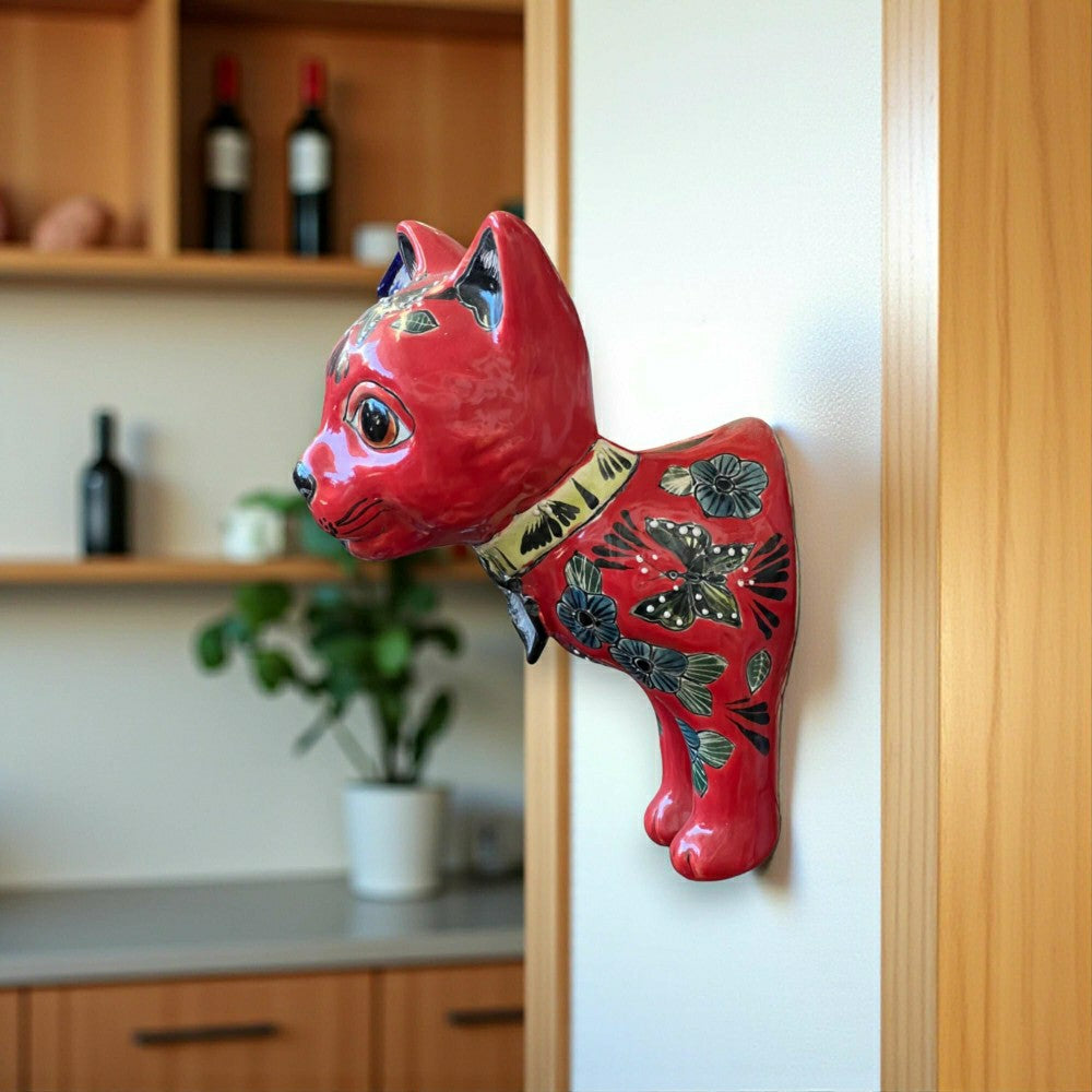 Talavera Cat Wall Planter | Plow & Hearth