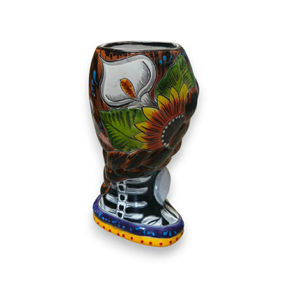 Day of the Dead Lady & Bunny Planter | Plow & Hearth