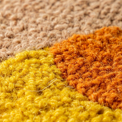Candy Corn Wool Hand-Hooked Pillow | Plow & Hearth