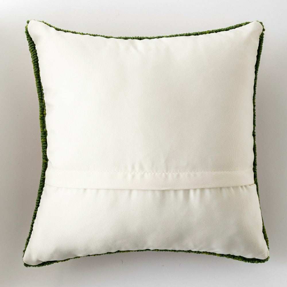 Candy Corn Wool Hand-Hooked Pillow | Plow & Hearth